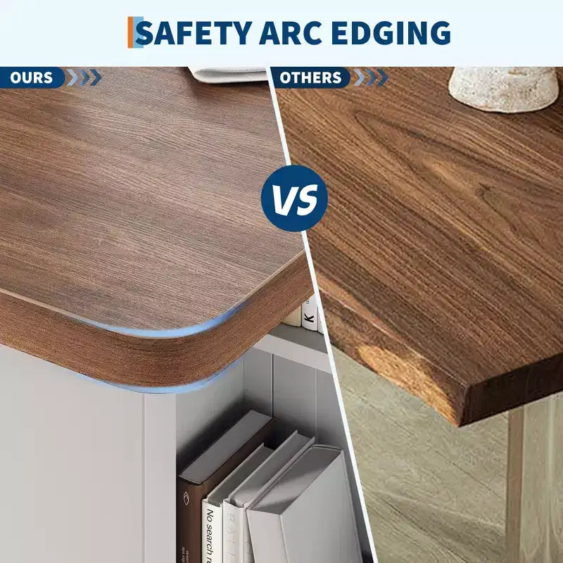 Folding Dining Table, Dining Table with Storage and Shelves, Space Saving 6-Wheel Dining Table, Kitchen Table for Small Spaces