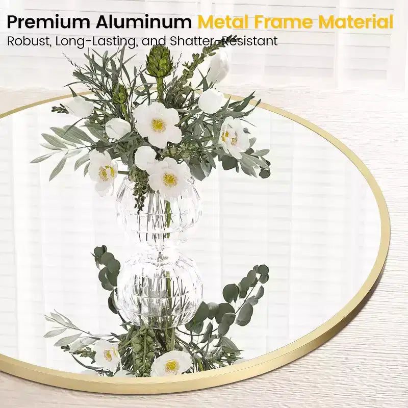 Round Mirror , Circle Wall Mirror for Bathroom and Entryway