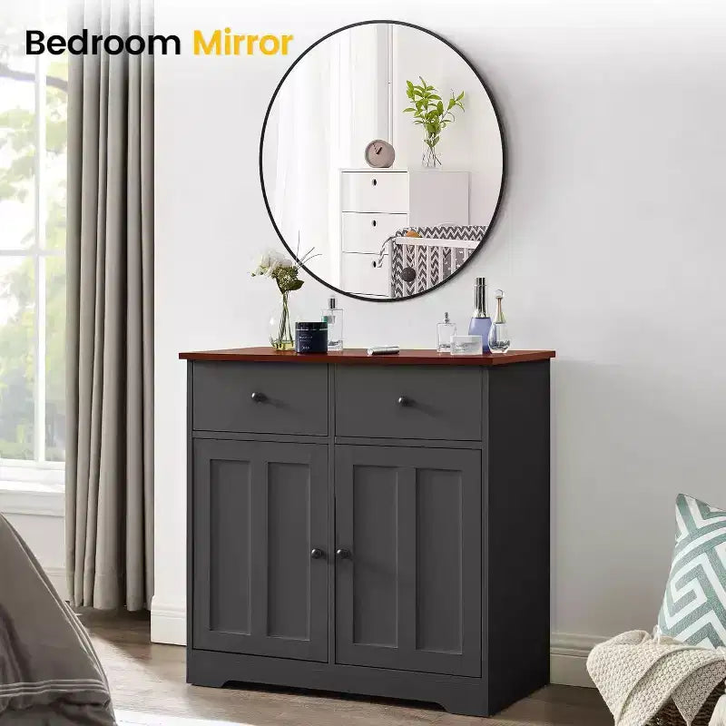 Round Mirror , Circle Wall Mirror for Bathroom and Entryway