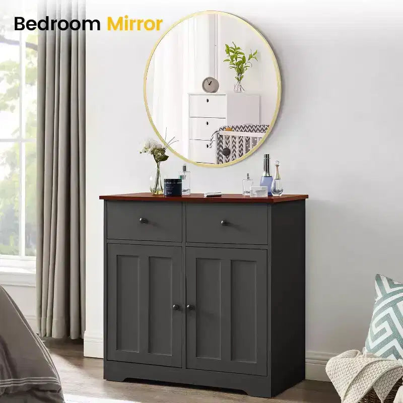 Round Mirror , Circle Wall Mirror for Bathroom and Entryway