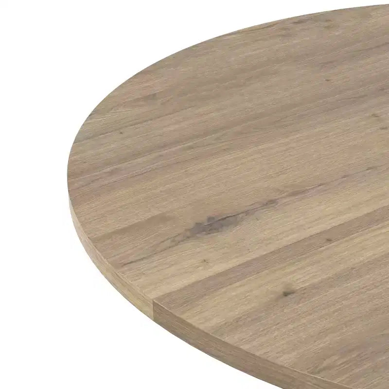 CuisinSmart 31.5Inch Modern Dining Table, Minimalist Style Round Kitchen Table With Metal Crossed Legs For Home Living Room Kitchen Dining Room