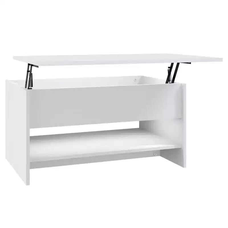 Coffee Table White Engineered wood Moderate Adjustable Armrests