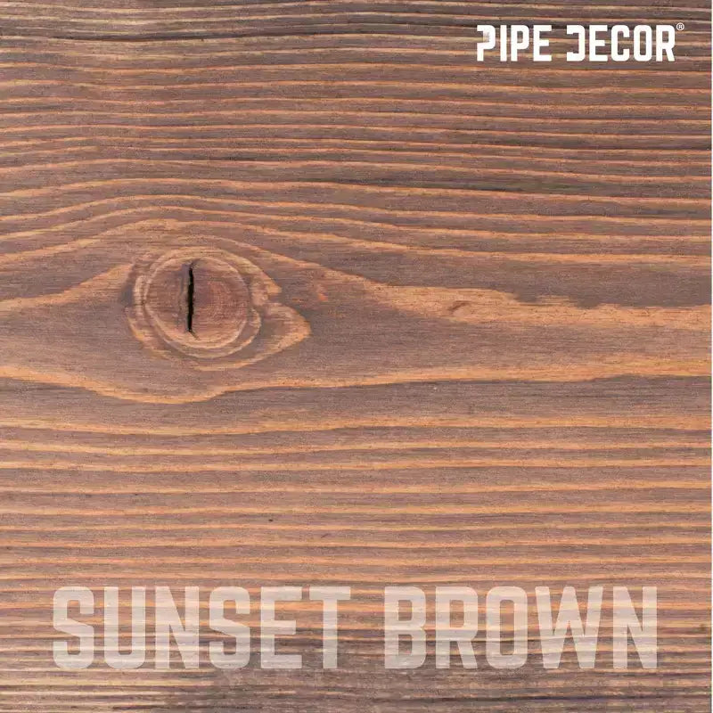 RESTORE Sunset Brown 36 in. Wood Shelf (Wood Only) by Pipe Decor