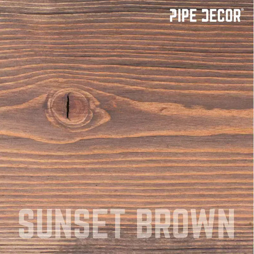 RESTORE Sunset Brown 36 in. Wood Shelf (Wood Only) by Pipe Decor