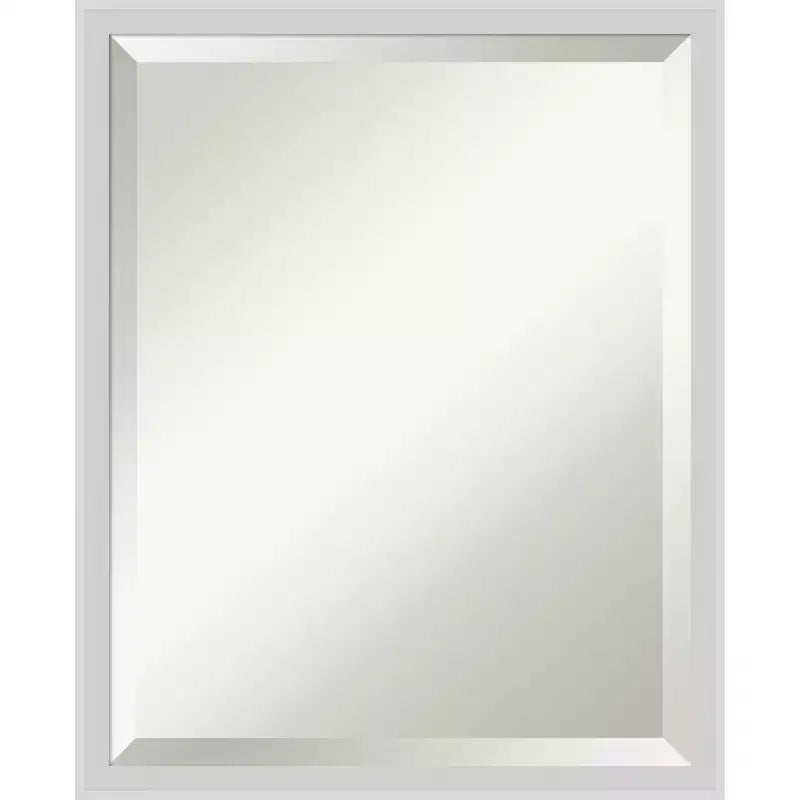 Amanti Art Incline Beveled Wood Framed Bathroom Vanity Wall Mirror