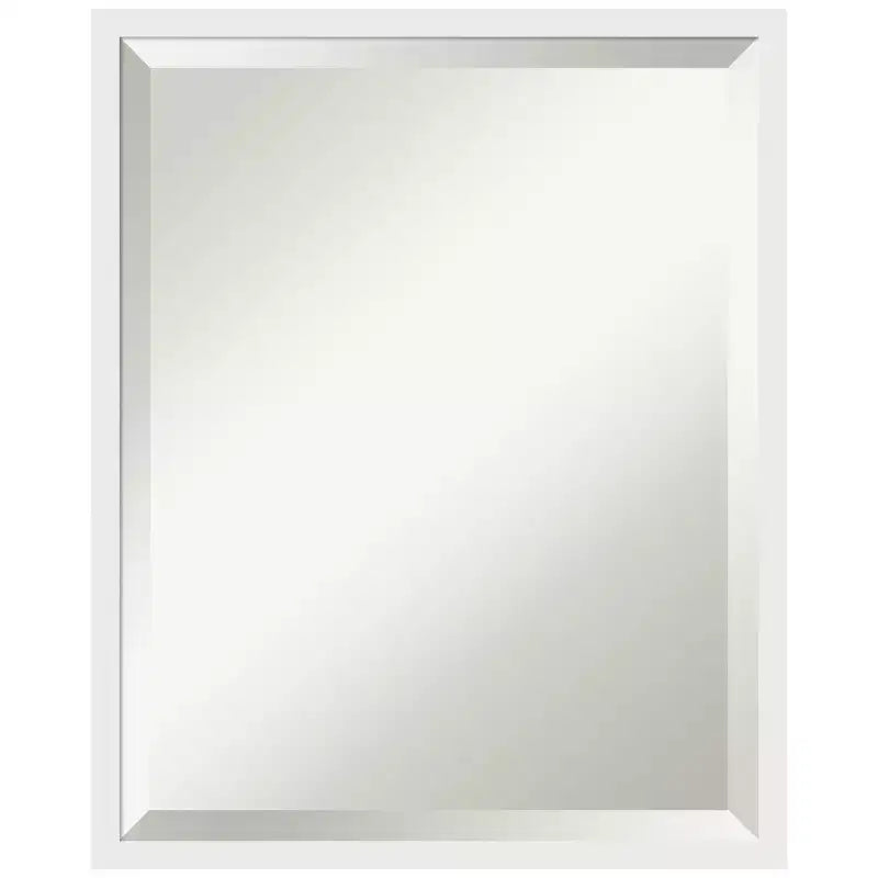 Amanti Art Incline Beveled Wood Framed Bathroom Vanity Wall Mirror