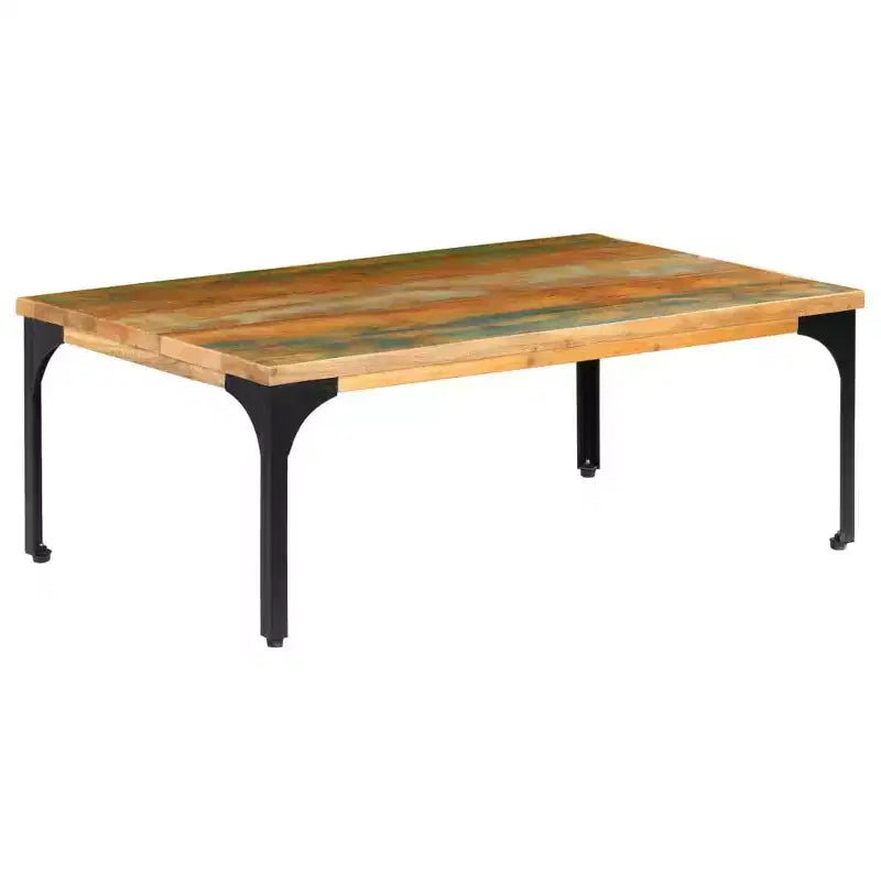 vidaXL Coffee Table Multicolor Solid Reclaimed Wood 39.4x23.6x13.8 in - 23.6 Solid Reclaimed Wood