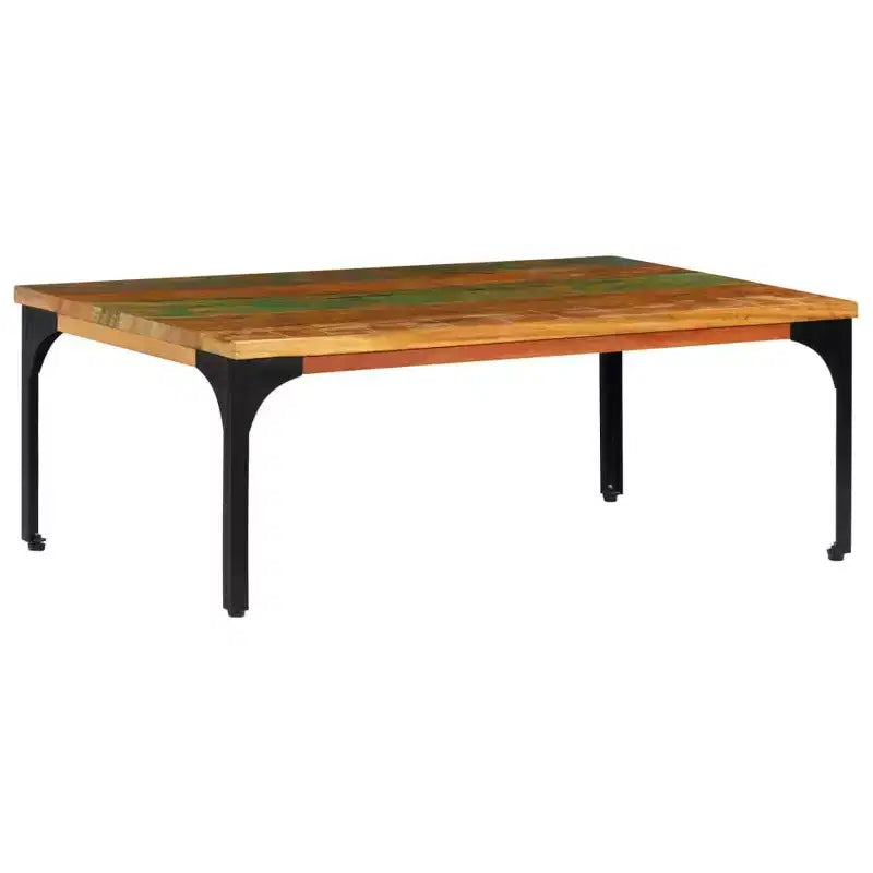 vidaXL Coffee Table Multicolor Solid Reclaimed Wood 39.4x23.6x13.8 in - 23.6 Solid Reclaimed Wood