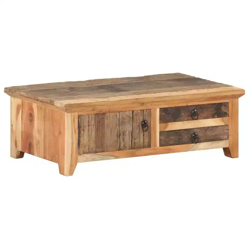 vidaXL Coffee Table Natural wood Solid Reclaimed Wood, Solid Acacia Wood