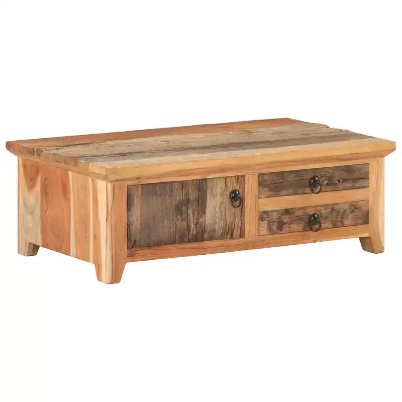 vidaXL Coffee Table Natural wood Solid Reclaimed Wood, Solid Acacia Wood
