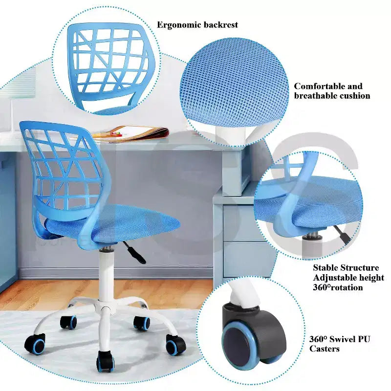 Homy Casa Ergonomic Office Chair with Adjustable Height & PP Backrest