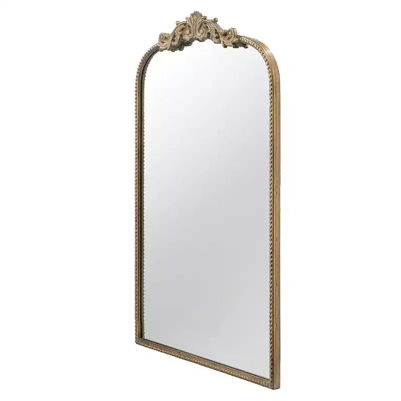 Okak Vintage Mirror with Baroque Inspired Frame, Bathroom Mirror with Exquisite Relief, Vanity Mirror for Living Room, Bathroom
