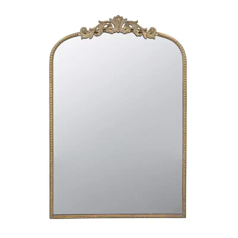 Okak Vintage Mirror with Baroque Inspired Frame, Bathroom Mirror with Exquisite Relief, Vanity Mirror for Living Room, Bathroom