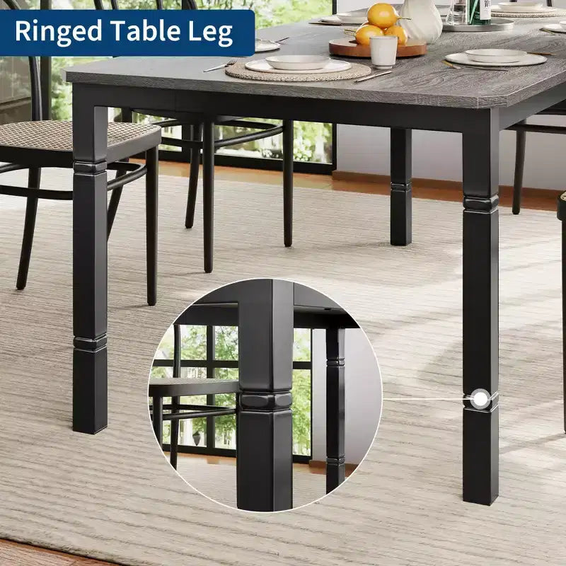 79 Large Industrial Dining Room Table for 6-8 People Rectangular Wood Kitchen Table Modern Farmhouse Dining Table Kitchen Dining Room Table