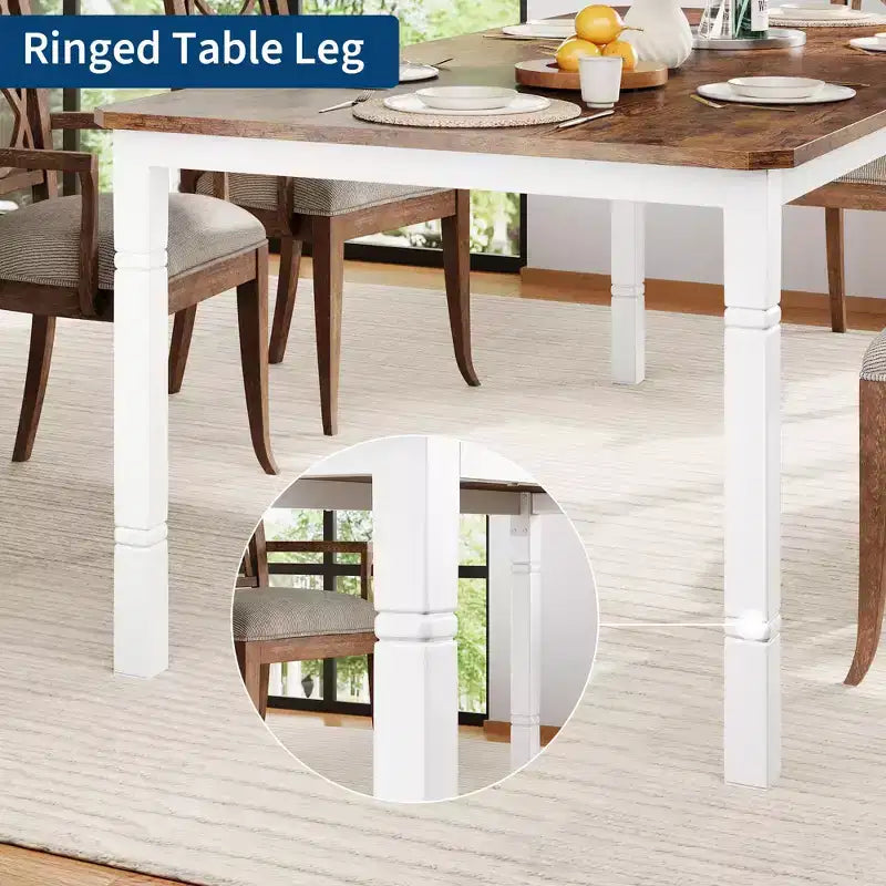 79 Large Industrial Dining Room Table for 6-8 People Rectangular Wood Kitchen Table Modern Farmhouse Dining Table Kitchen Dining Room Table