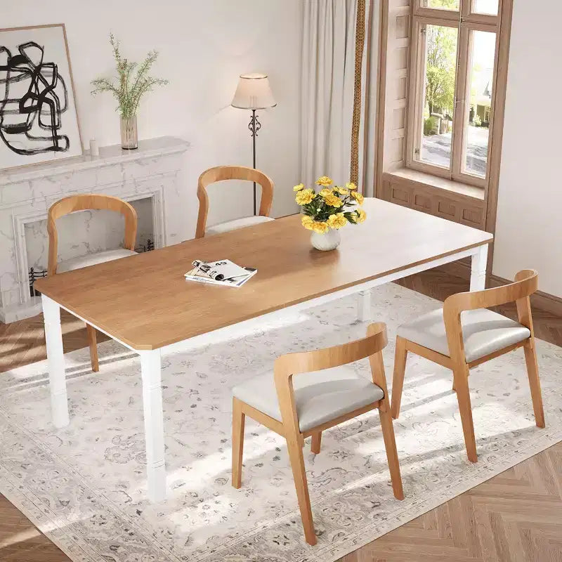 79 Large Industrial Dining Room Table for 6-8 People Rectangular Wood Kitchen Table Modern Farmhouse Dining Table Kitchen Dining Room Table