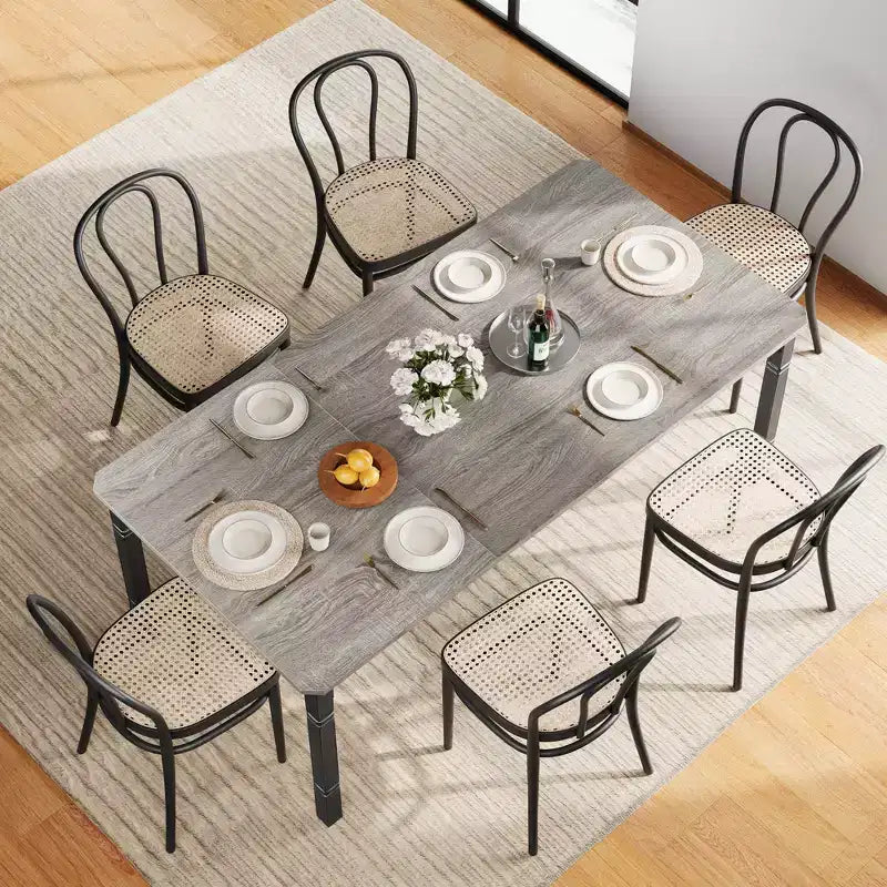 79 Large Industrial Dining Room Table for 6-8 People Rectangular Wood Kitchen Table Modern Farmhouse Dining Table Kitchen Dining Room Table