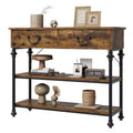 Console Table 2-Drawer Narrow Sofa Table (for Living Room/Entryway/Hallway)