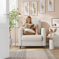 Fauteuil d'appoint pour canapé, causeuse de lecture en chenille