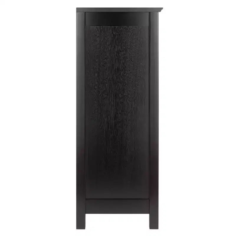 30" x 37.01" Terrace 3 Tier Bookshelf Espresso Brown - Winsome: MDF Composite, Metal Hardware