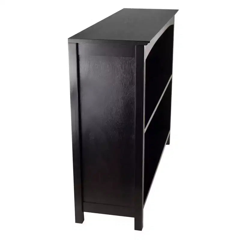 30" x 37.01" Terrace 3 Tier Bookshelf Espresso Brown - Winsome: MDF Composite, Metal Hardware