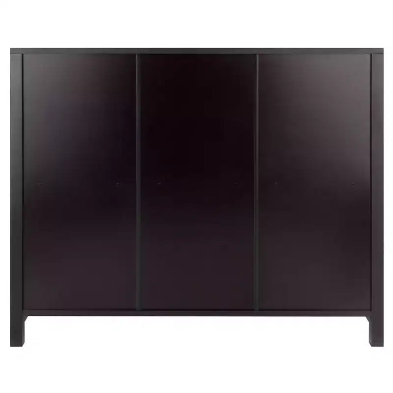 30" x 37.01" Terrace 3 Tier Bookshelf Espresso Brown - Winsome: MDF Composite, Metal Hardware