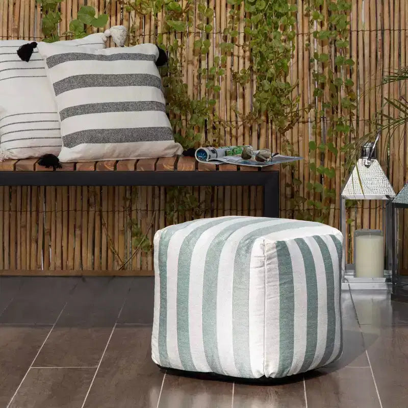Cape May Indoor/Outdoor Pouf - Anji Mountain