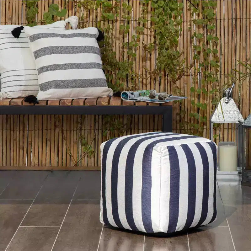 Cape May Indoor/Outdoor Pouf - Anji Mountain